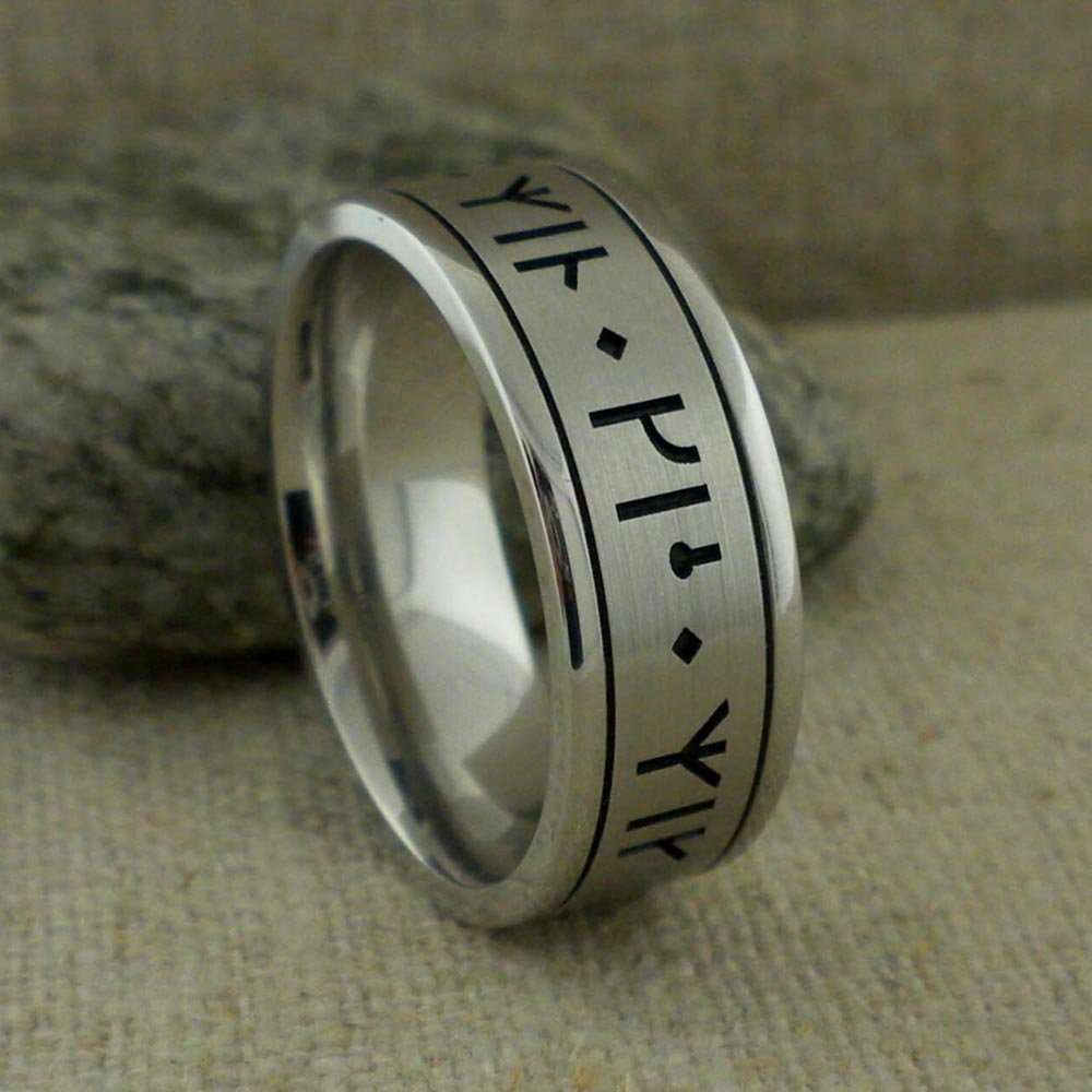 Custom Rune Wedding Band 