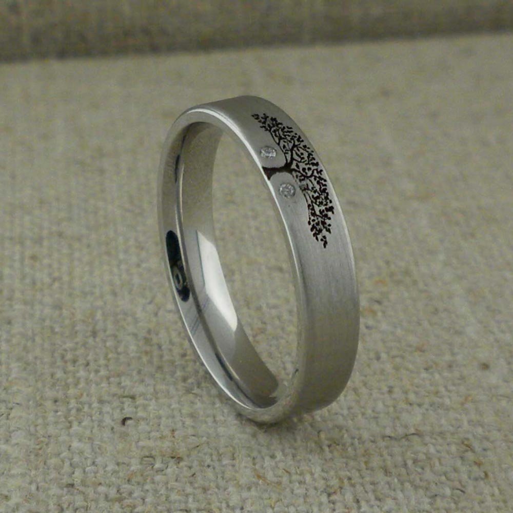 Custom Tree of Life Wedding ring