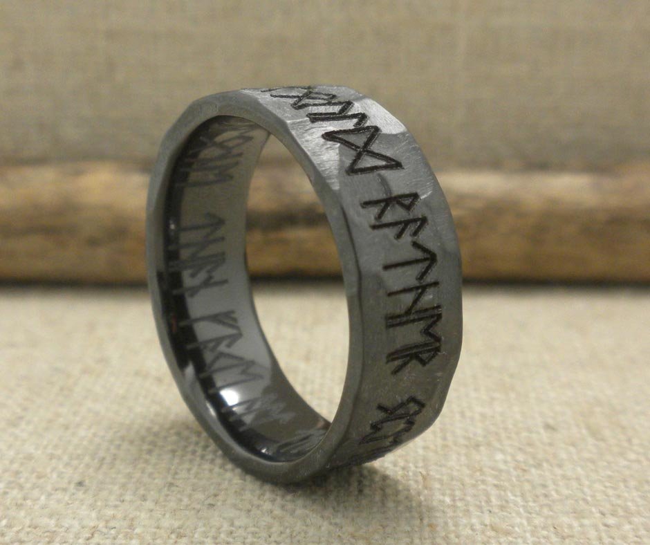 Custom Rune Wedding Ring
