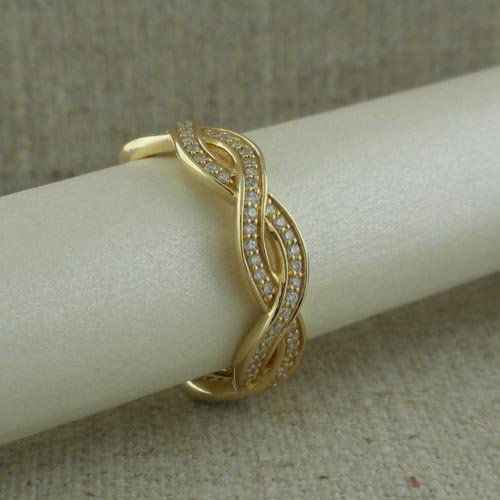 Celtic Diamond Wedding Ring by FADO