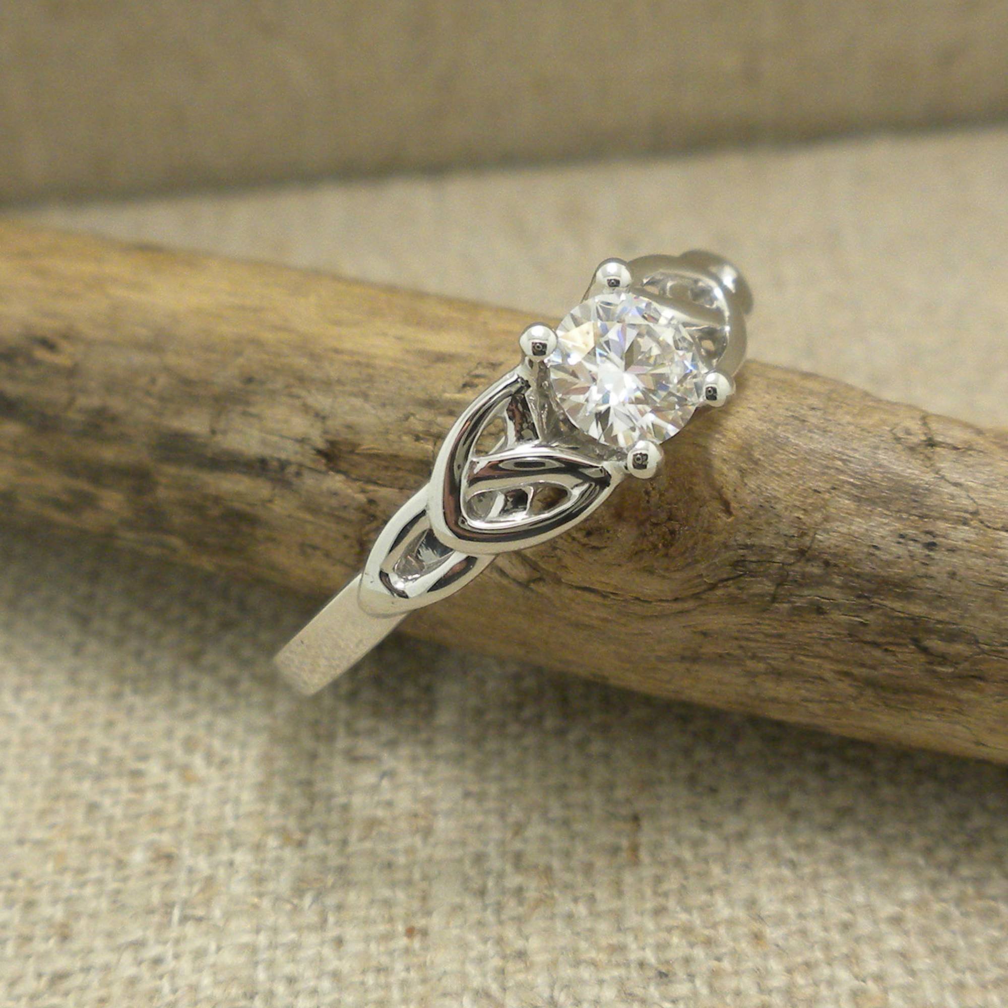 Moissanite Engagement Ring by Keith Jack