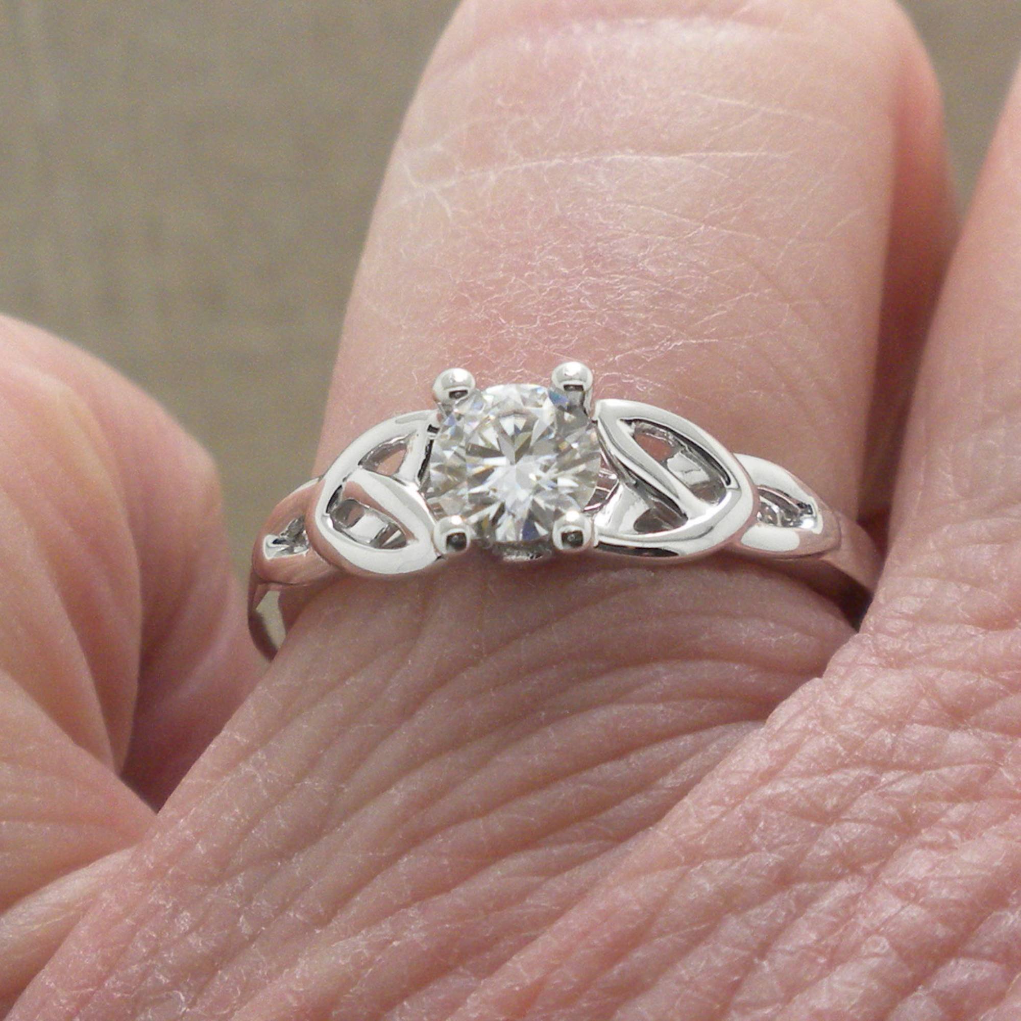 Trinity Knot Engagement Ring by Keith Jack