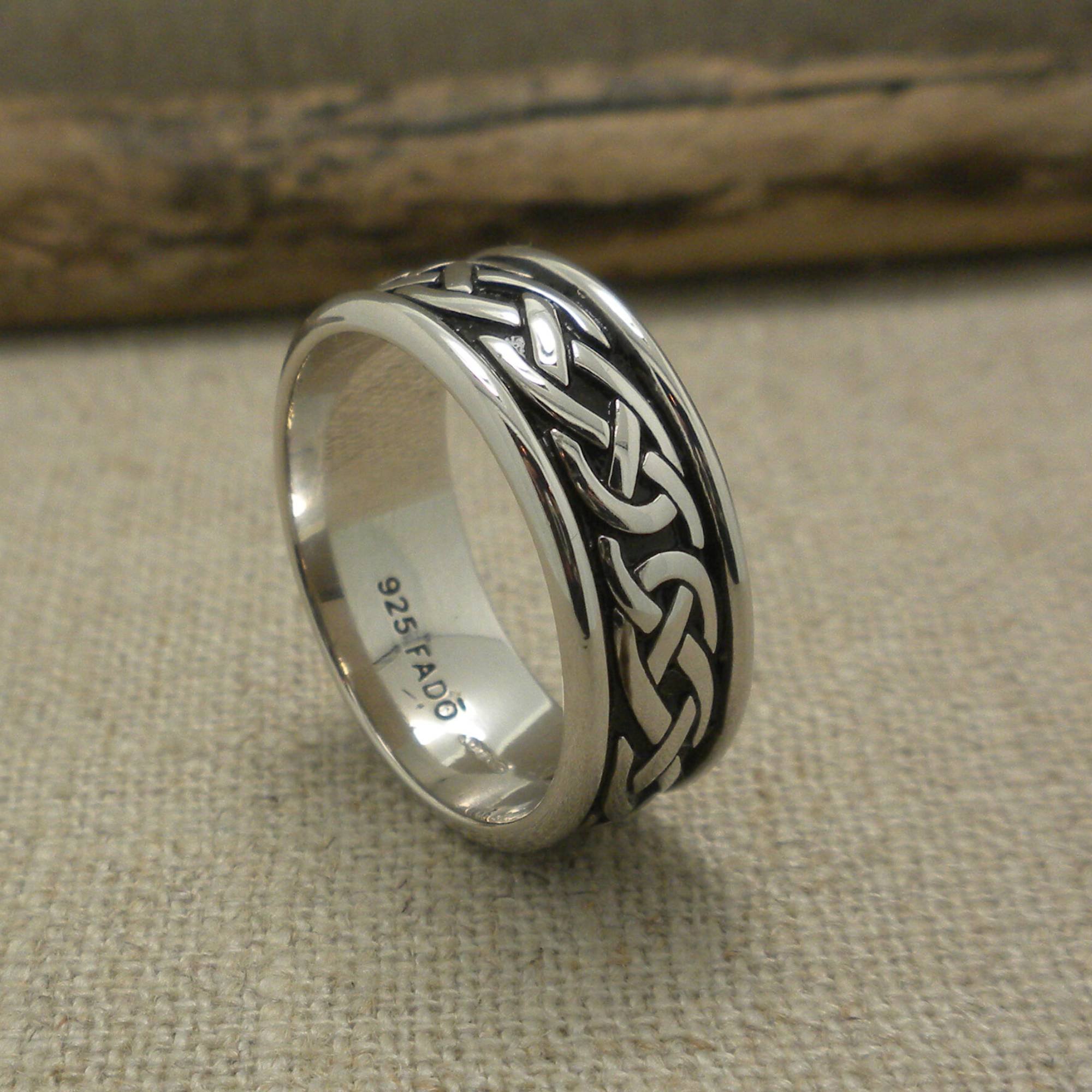 Sterling Silver Celtic Wedding Ring