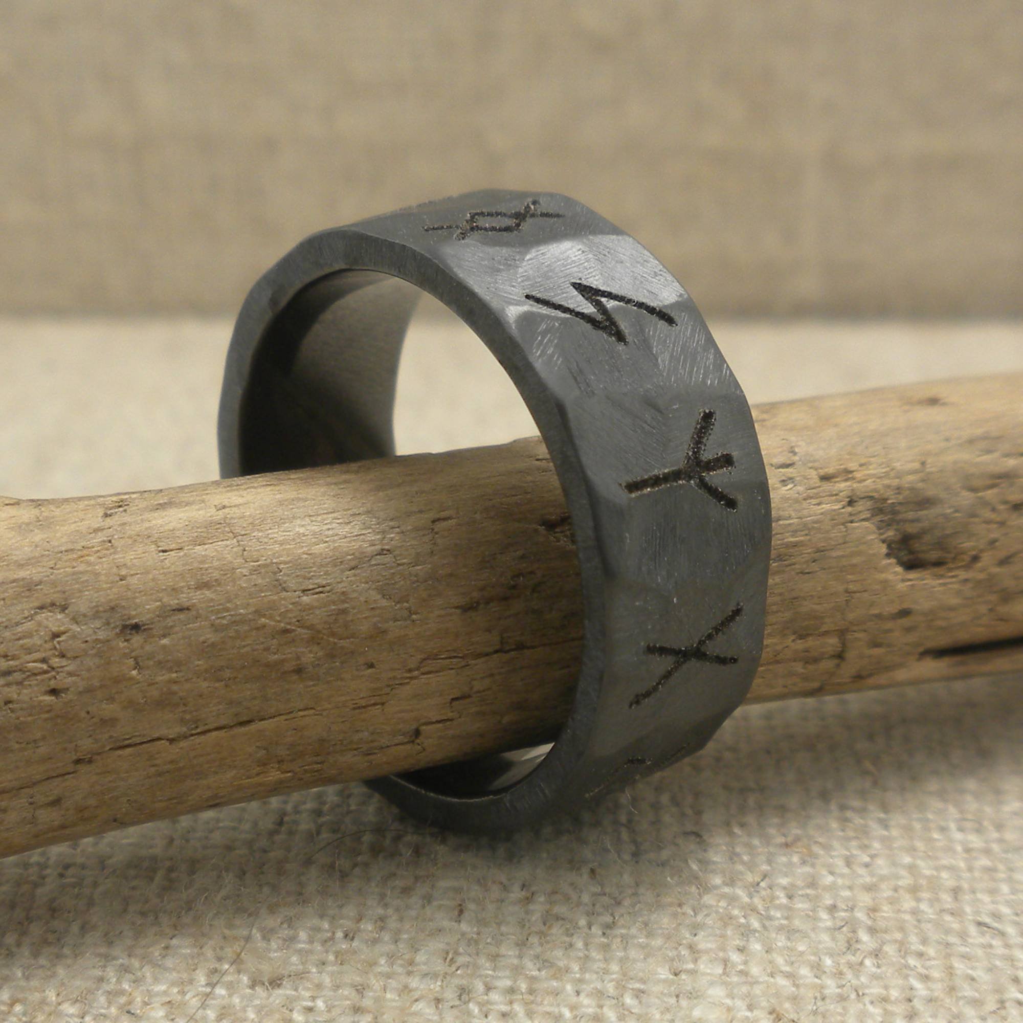 Wedding Rings in Black Zirconium