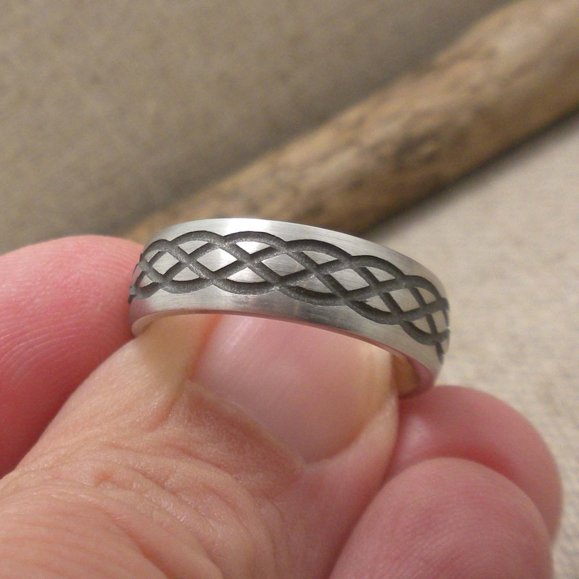 6 mm Celtic Weave Wedding Ring