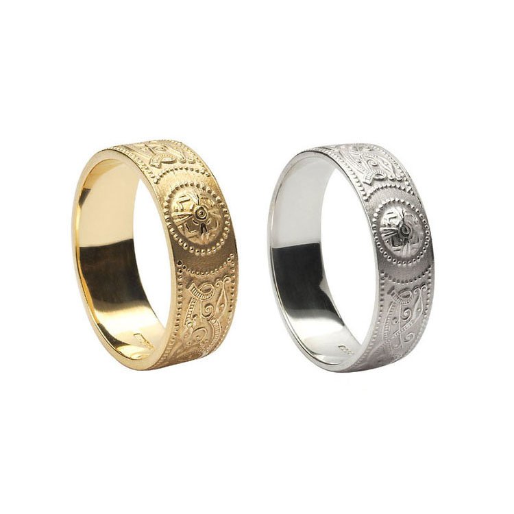 6 mm Celtic Warrrior Shield Wedding Ring