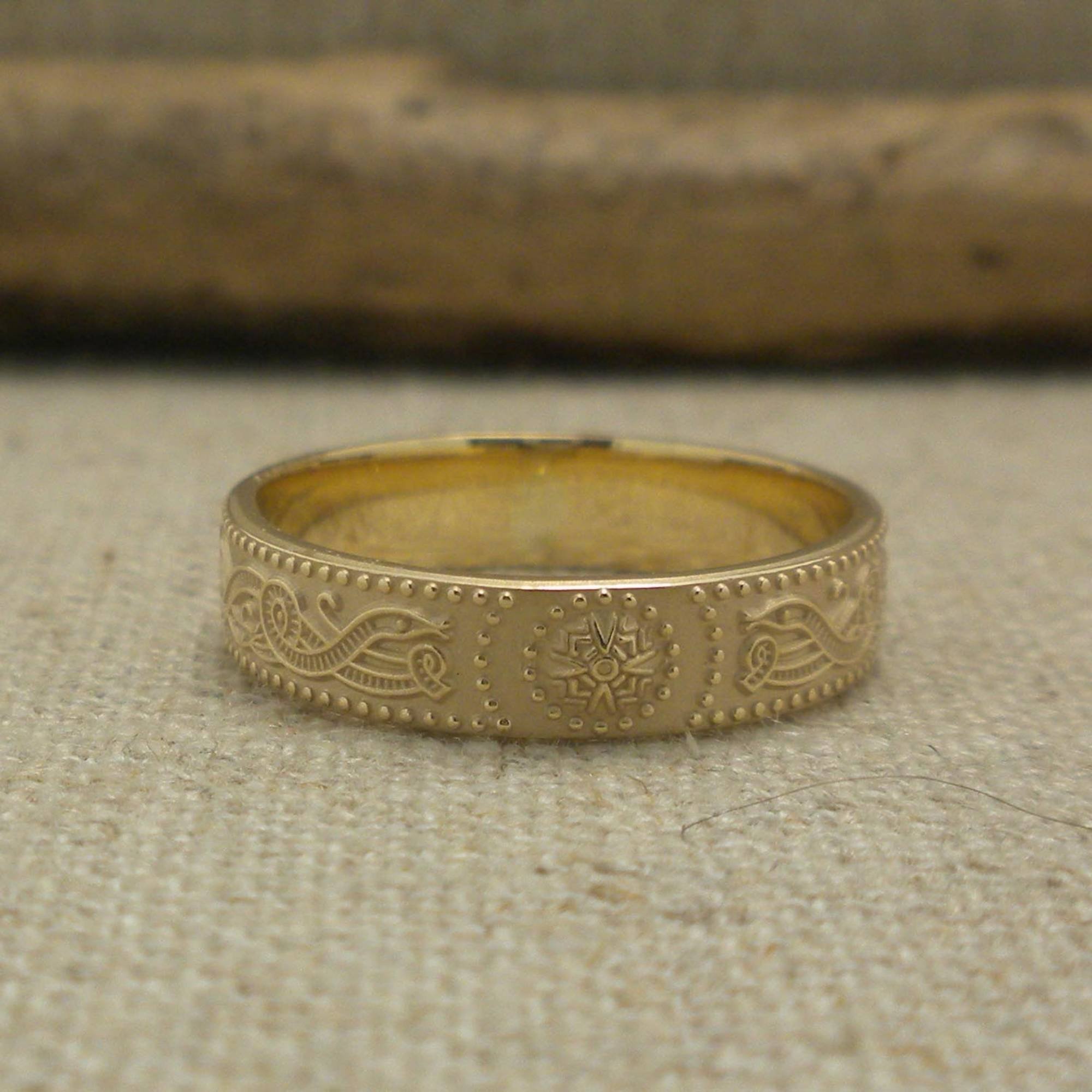 Celtic Shield Wedding Ring