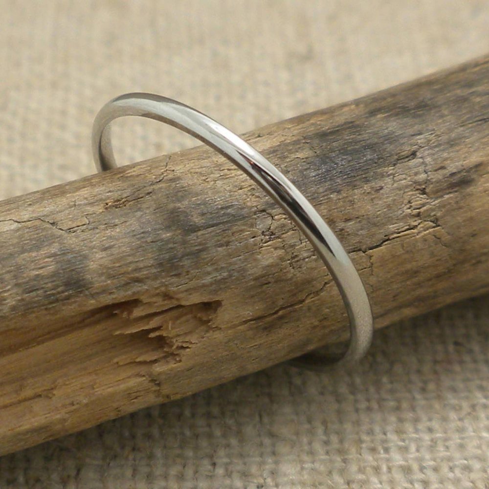 1 mm Custom Cobalt Chrome Wedding Ring