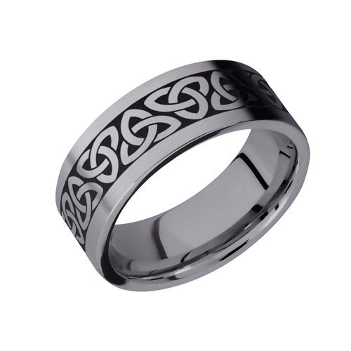 Celtic Trinity Knot Wedding Ring in Tantalum