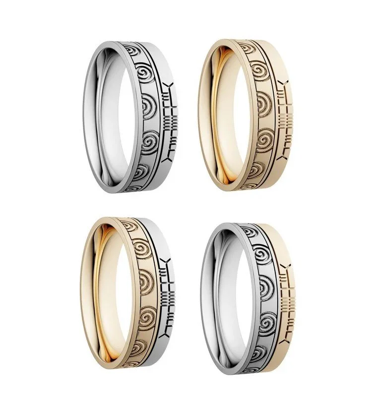 Celtic Spiral Wedding Ring by Boru