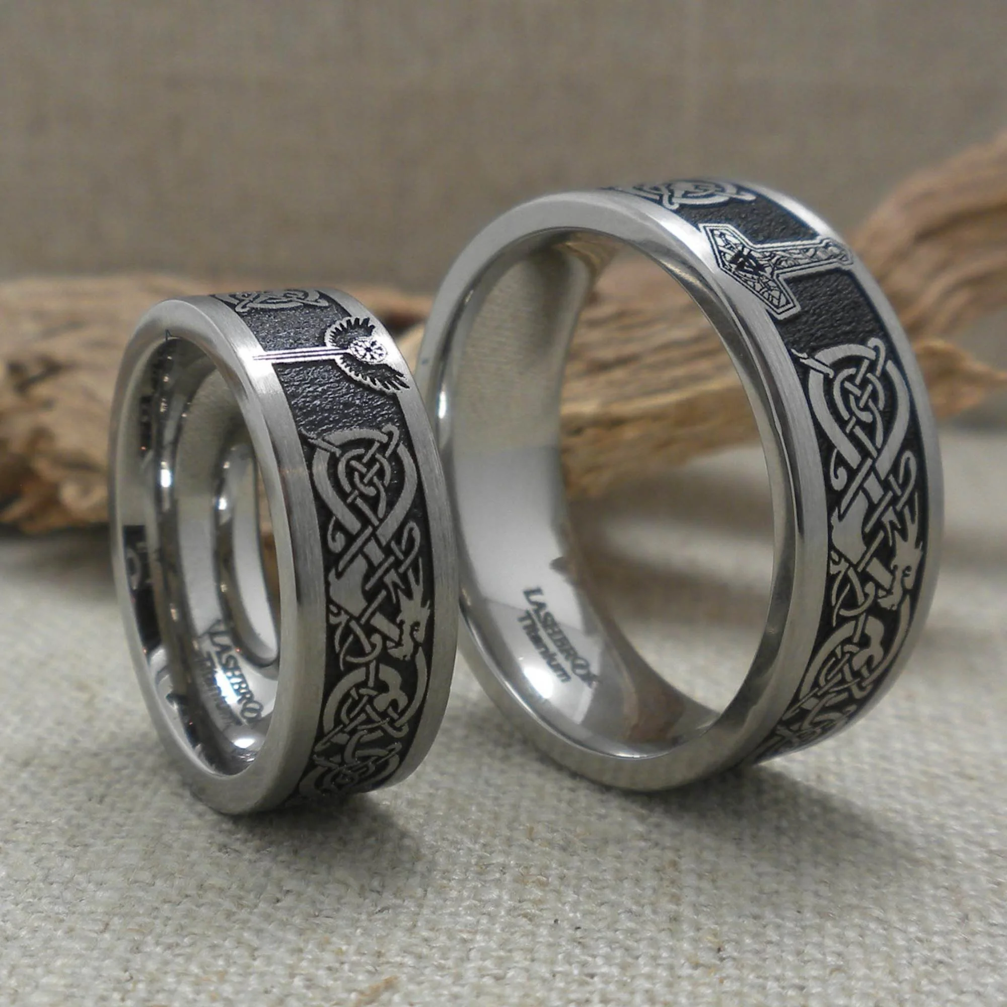 Balance Due For Custom Celtic & Viking Wedding Ring - Moira