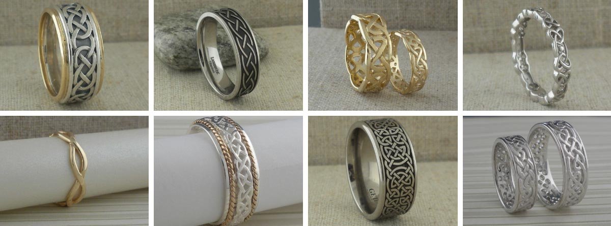 101419 celtic wedding rings
