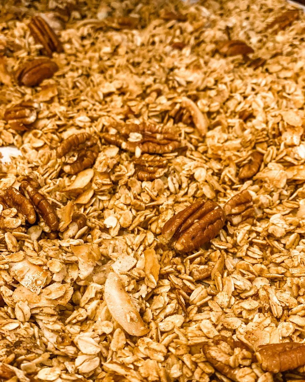Easy Homemade Maple Pecan Granola — Macros with Lil
