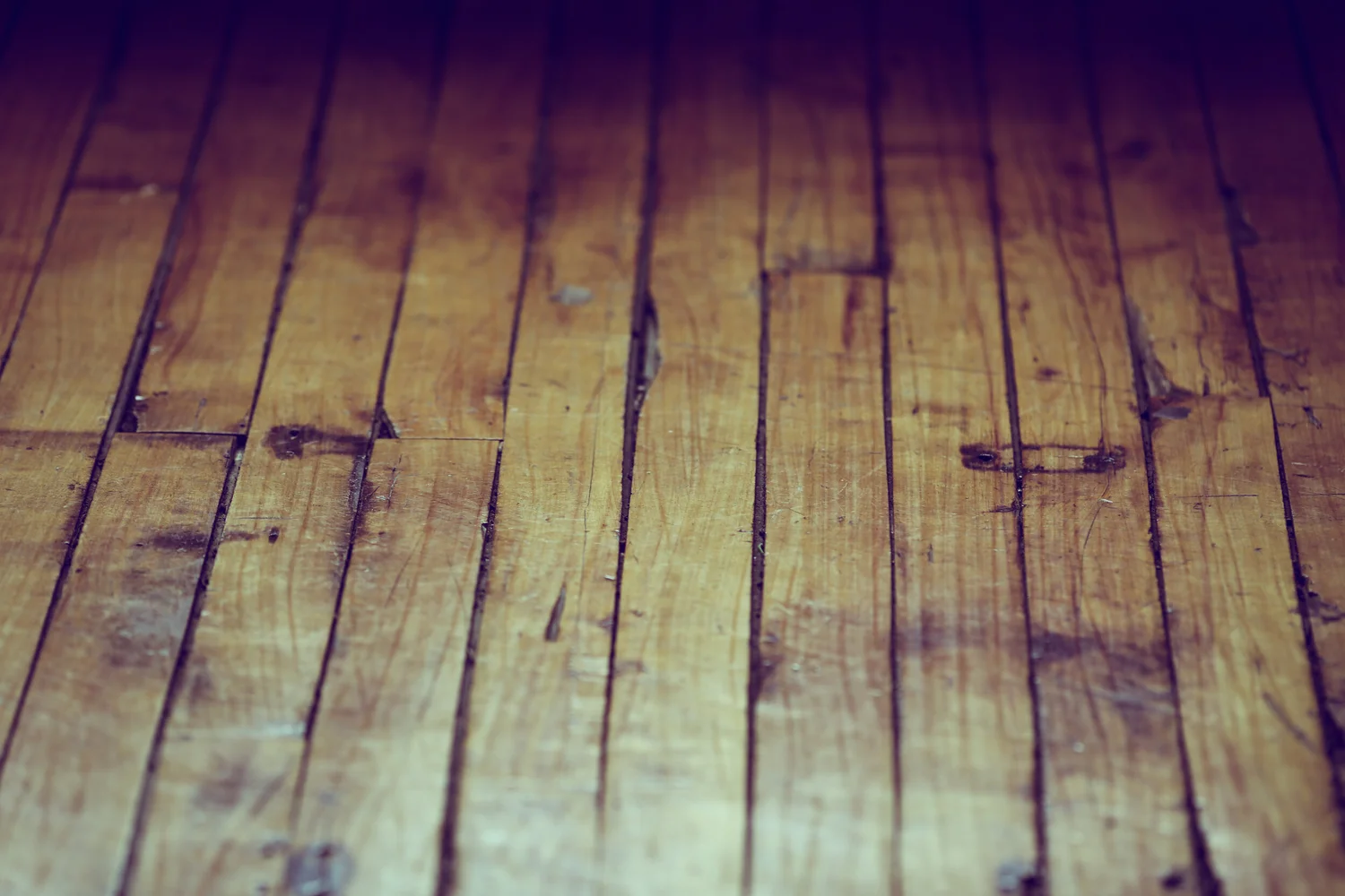 Closeup of floorboards