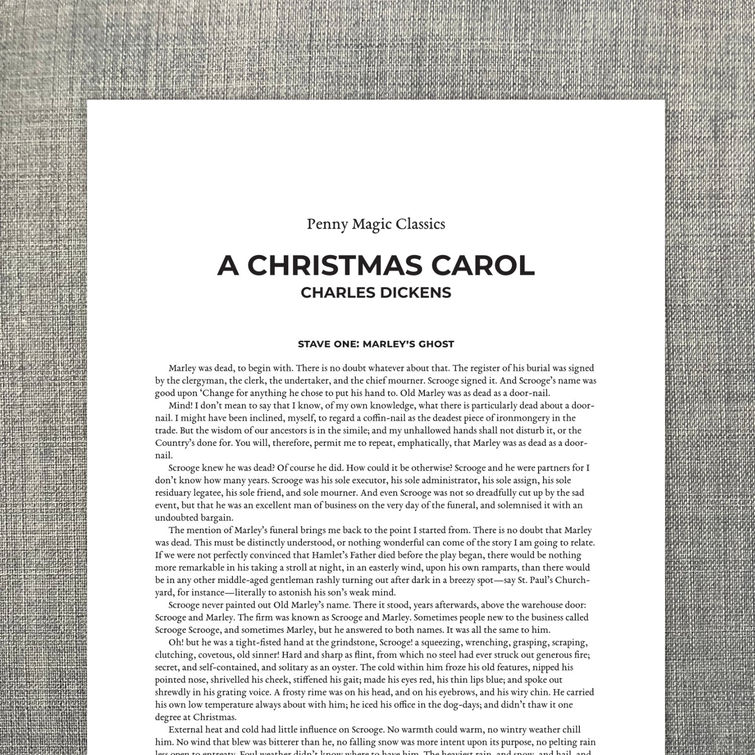 A Christmas Carol by Charles Dickens Free Download and Printable PDF ...