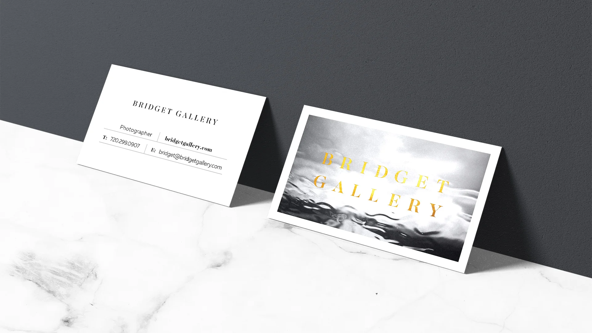 Bridget Gallery Photography’s business cards