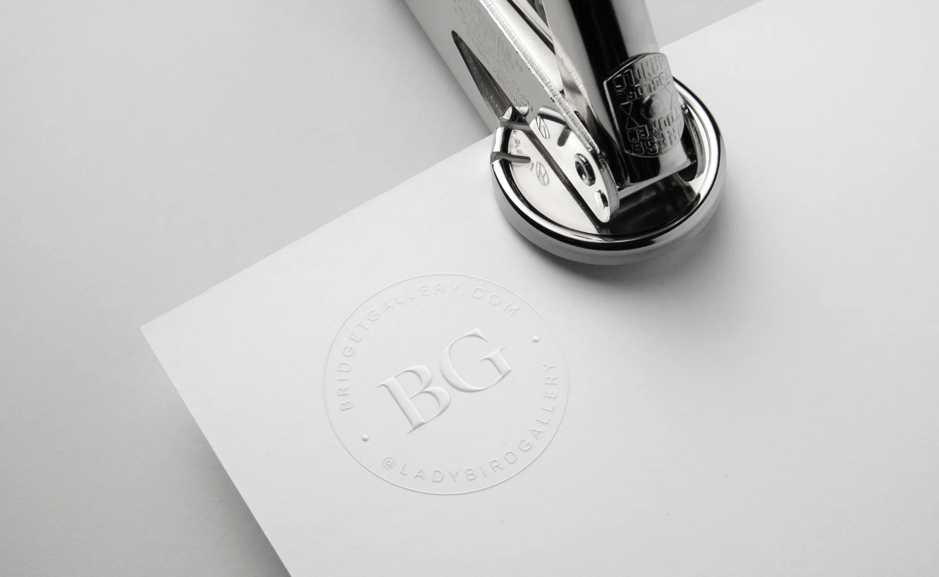 Bridget Gallery Photography “BG” monogram logo stamp