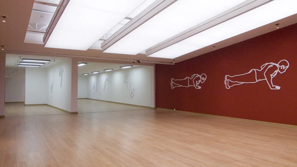 Coloso, Gimnastas / “Silencio”. Instalación. Galería Nueveochenta. Bogotá