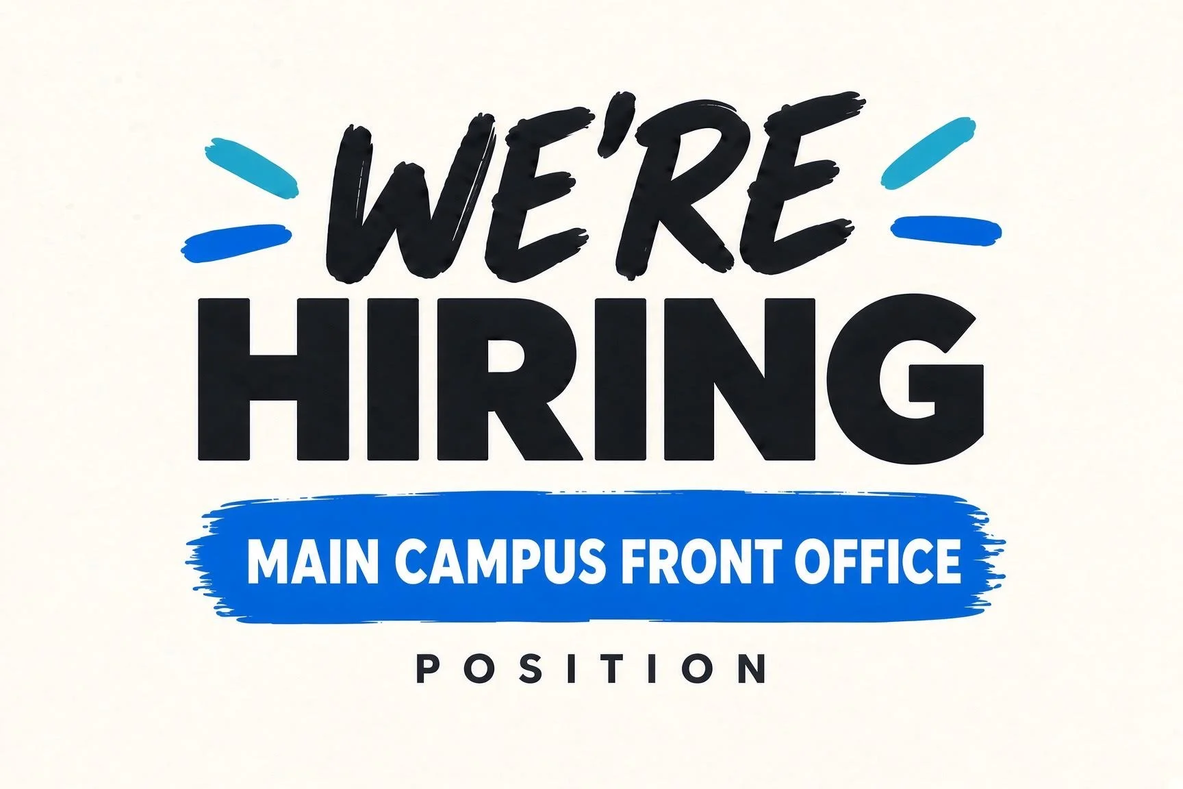 We're Hiring "Front Office" Brandenburg