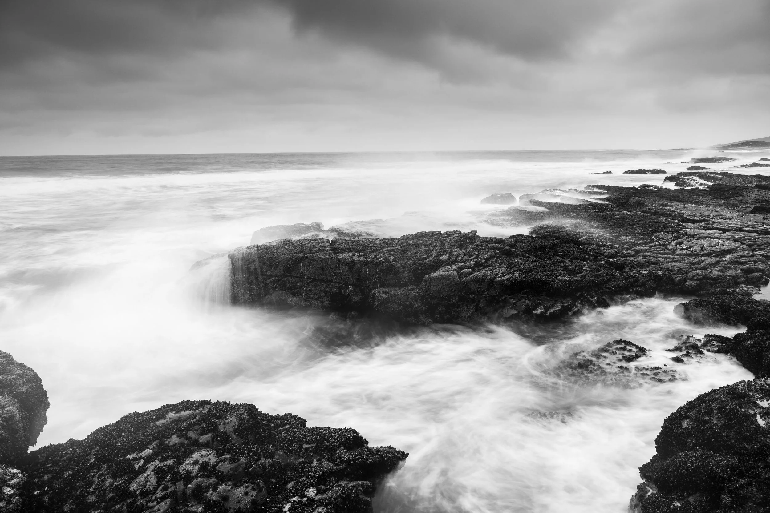 churning waters
