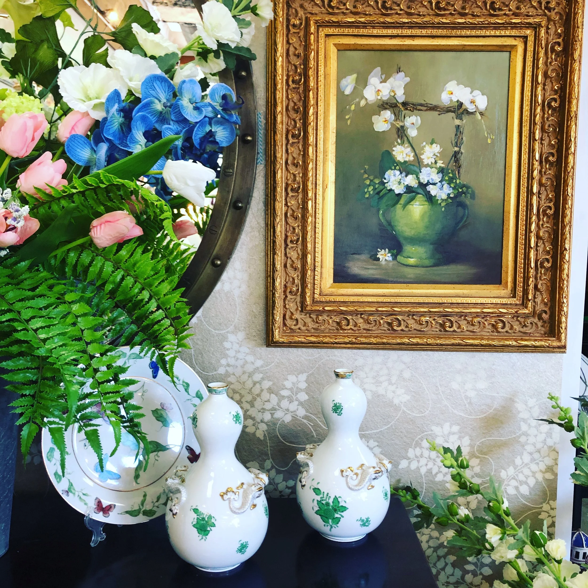 Curate high end, high quality art, furniture, and decor locally