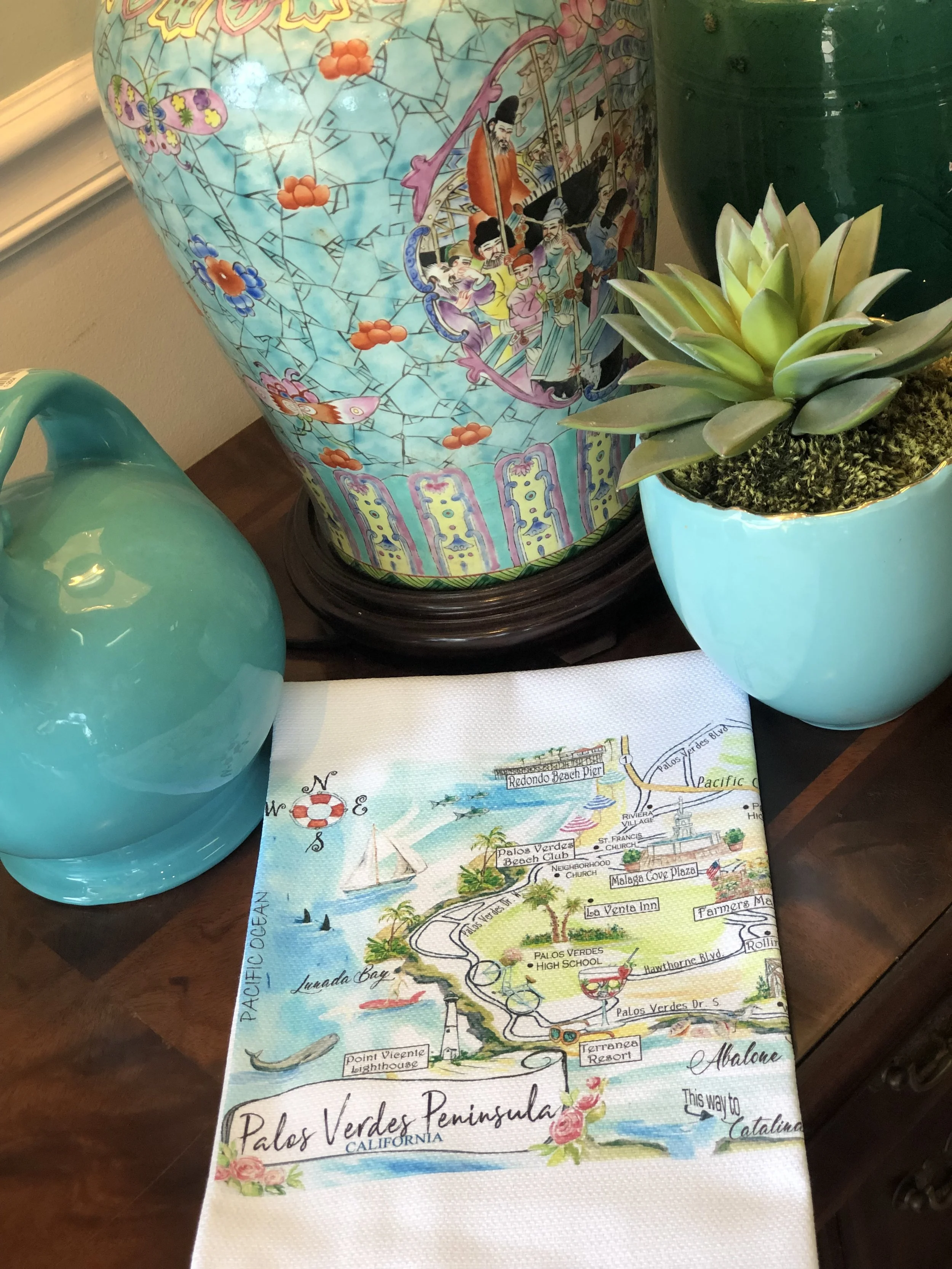 Custom Palos Verdes Towels available at Freighthouse Design and Consign