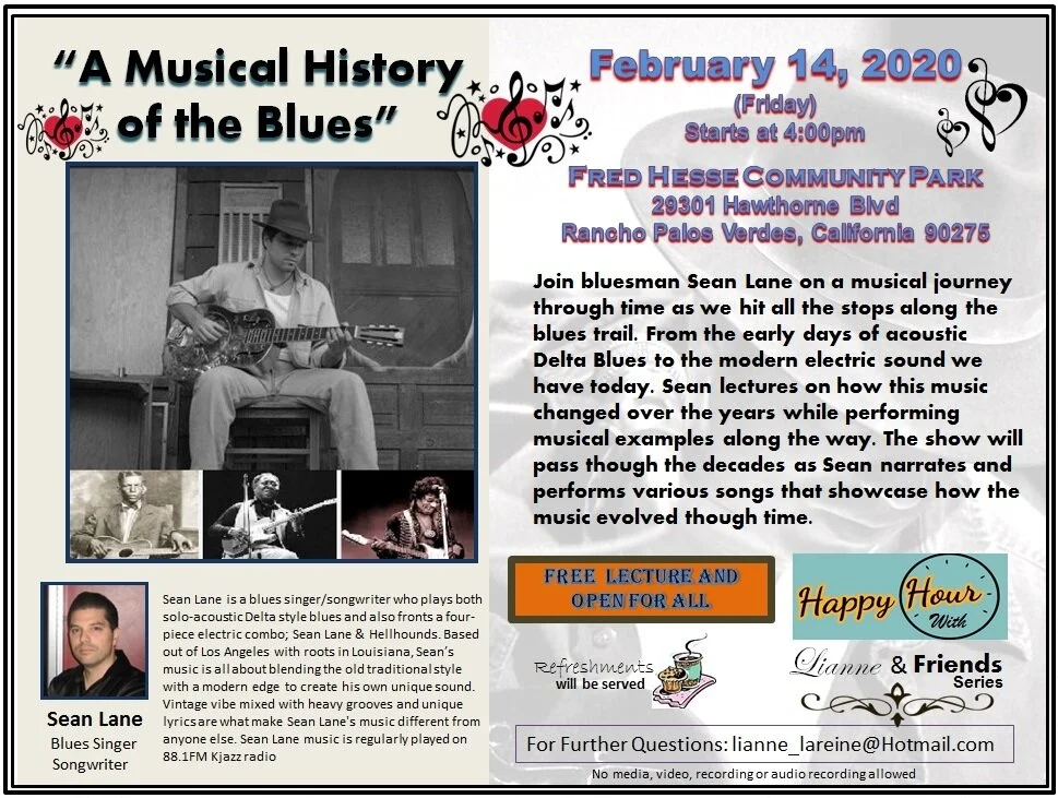 Lianne &amp; Friends Present: History of the Blues with Sean Lane