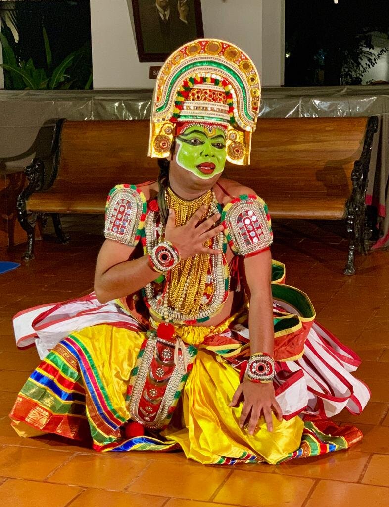 Kumarakom - Traditional Keralite Dance Performance at the hotel.JPG