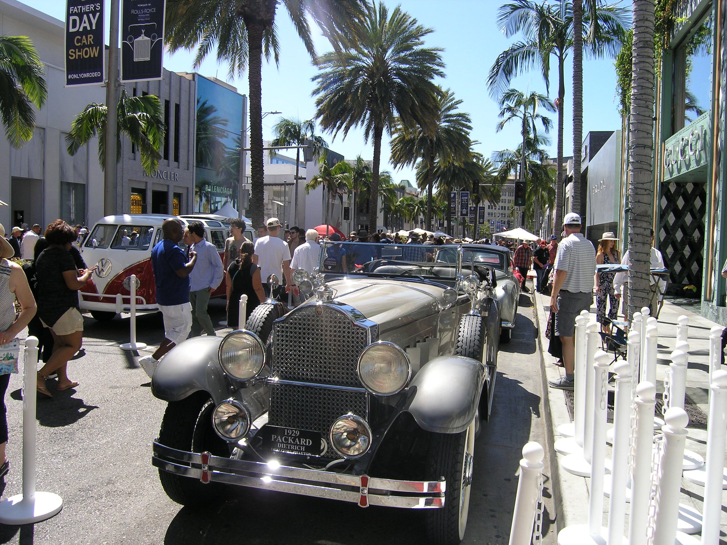 Another street view.  That's our 1929 Packard in front.