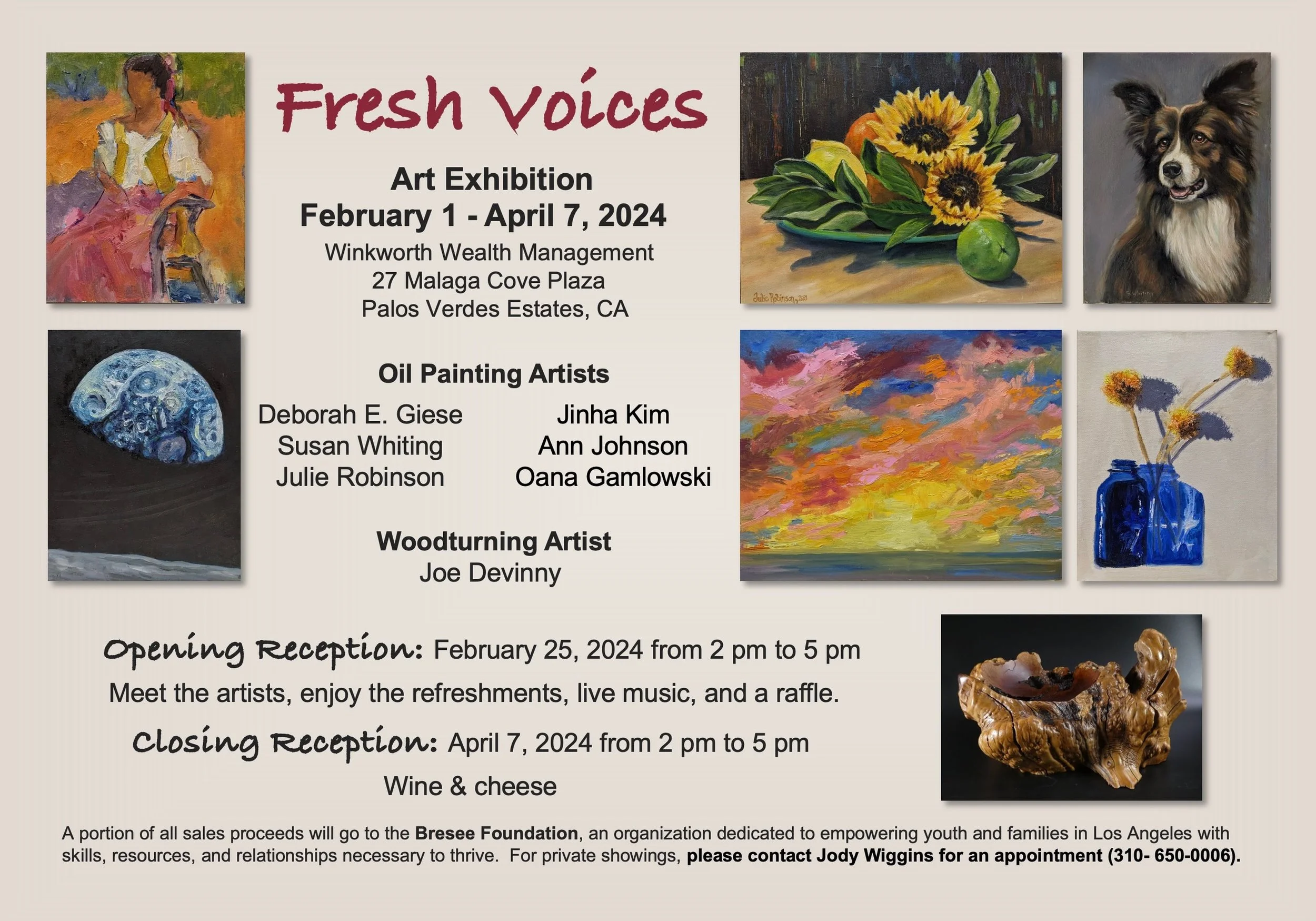 Local Artists to Display Pieces at “Fresh Voices” Exhibit