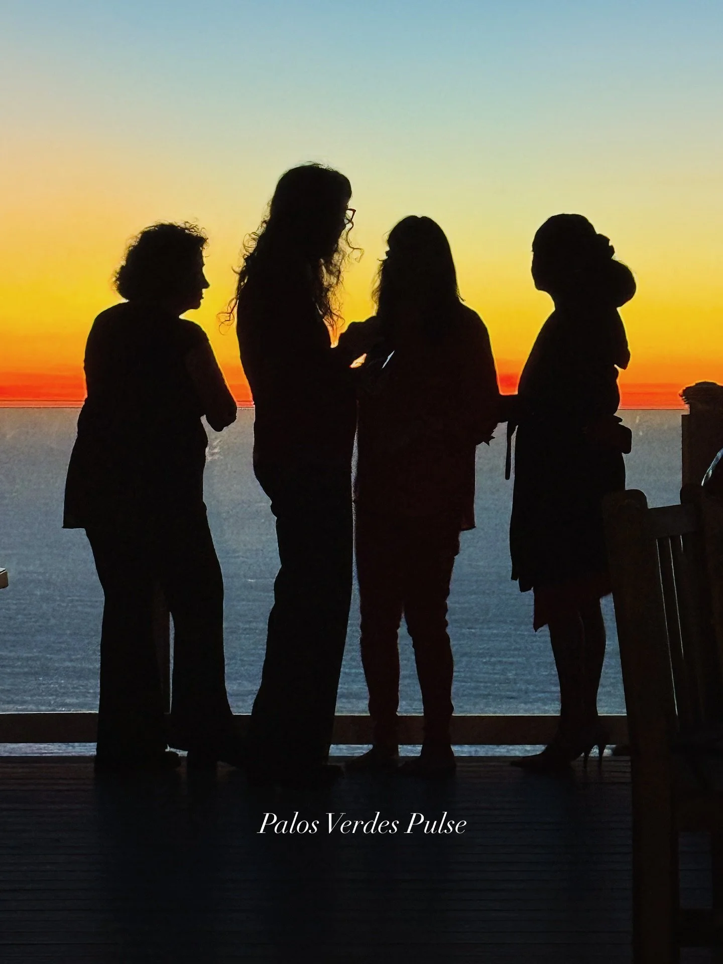 Spirit parade after party with a stunning sunset view over the ocean🌅🌊