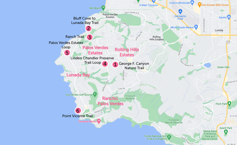 Palops Map The Palos Verdes Peninsula Offers Easy Hikes with Breathtaking Views By ...