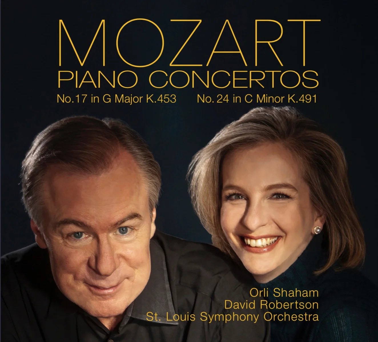 St. Louis Symphony Orchestra announces release of Mozart Piano Concerti recording with conductor David Robertson and pianist Orli Shaham