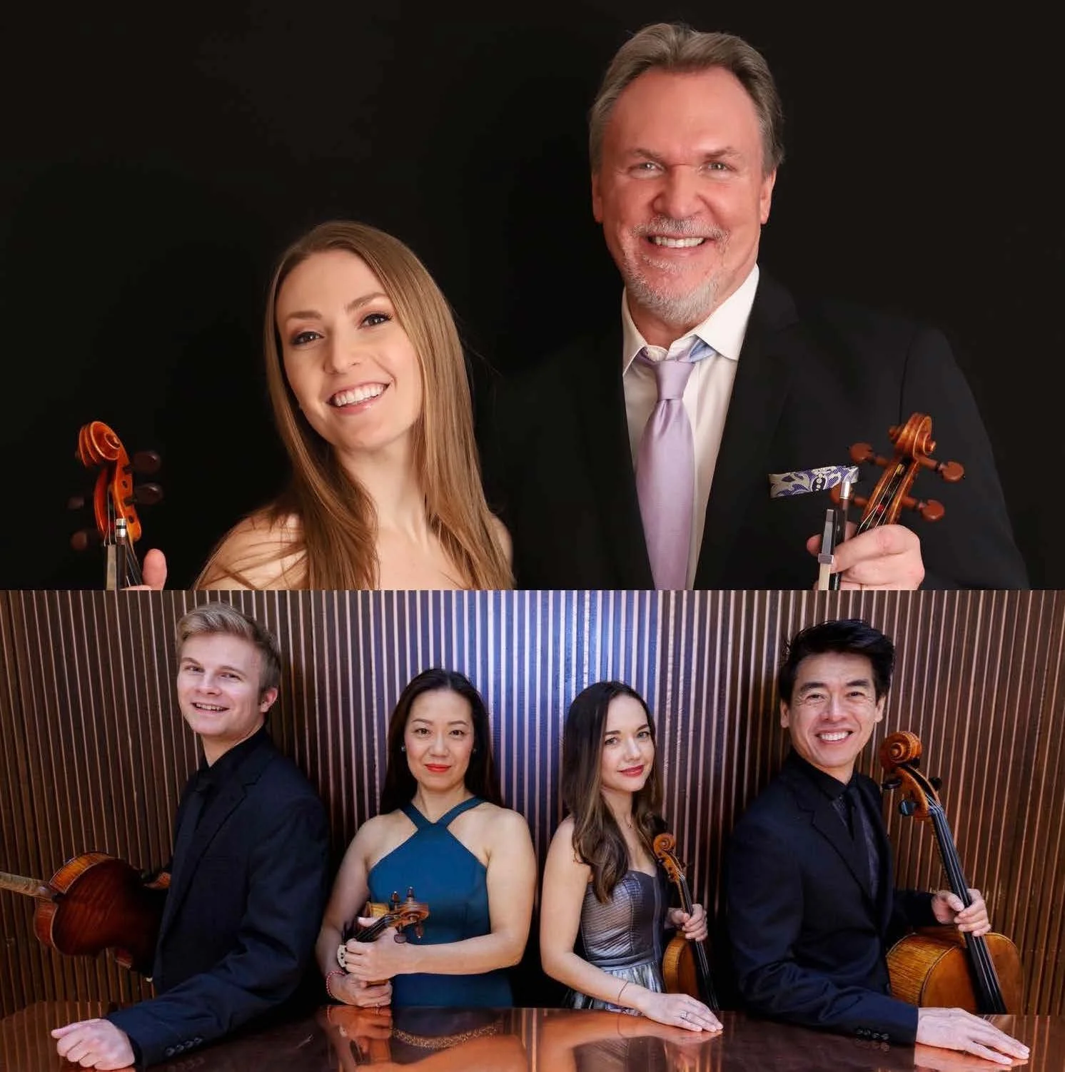 Fiddler Mark O'Connor with Vega String Quartet at Carnegie