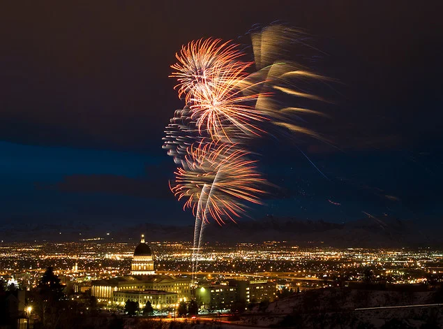 Fireworks are beautiful, but their loud noises scare pets and make them more likely to run away in fear. Photo by Mamas-Spot.com.