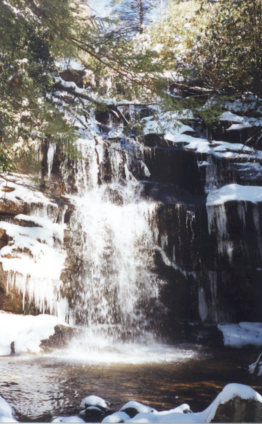 Standing Rock Falls -- A beautiful waterfall near the sanctuary