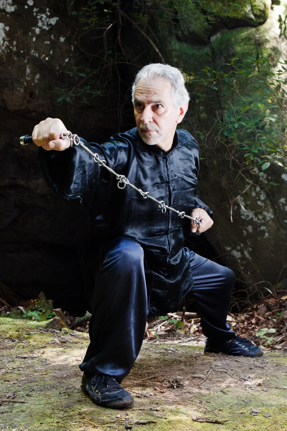 Sifu Paolillo with chain whip, 2012