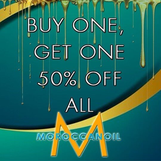 Stock up on your fave Moroccanoil products 💙💛💙💛
