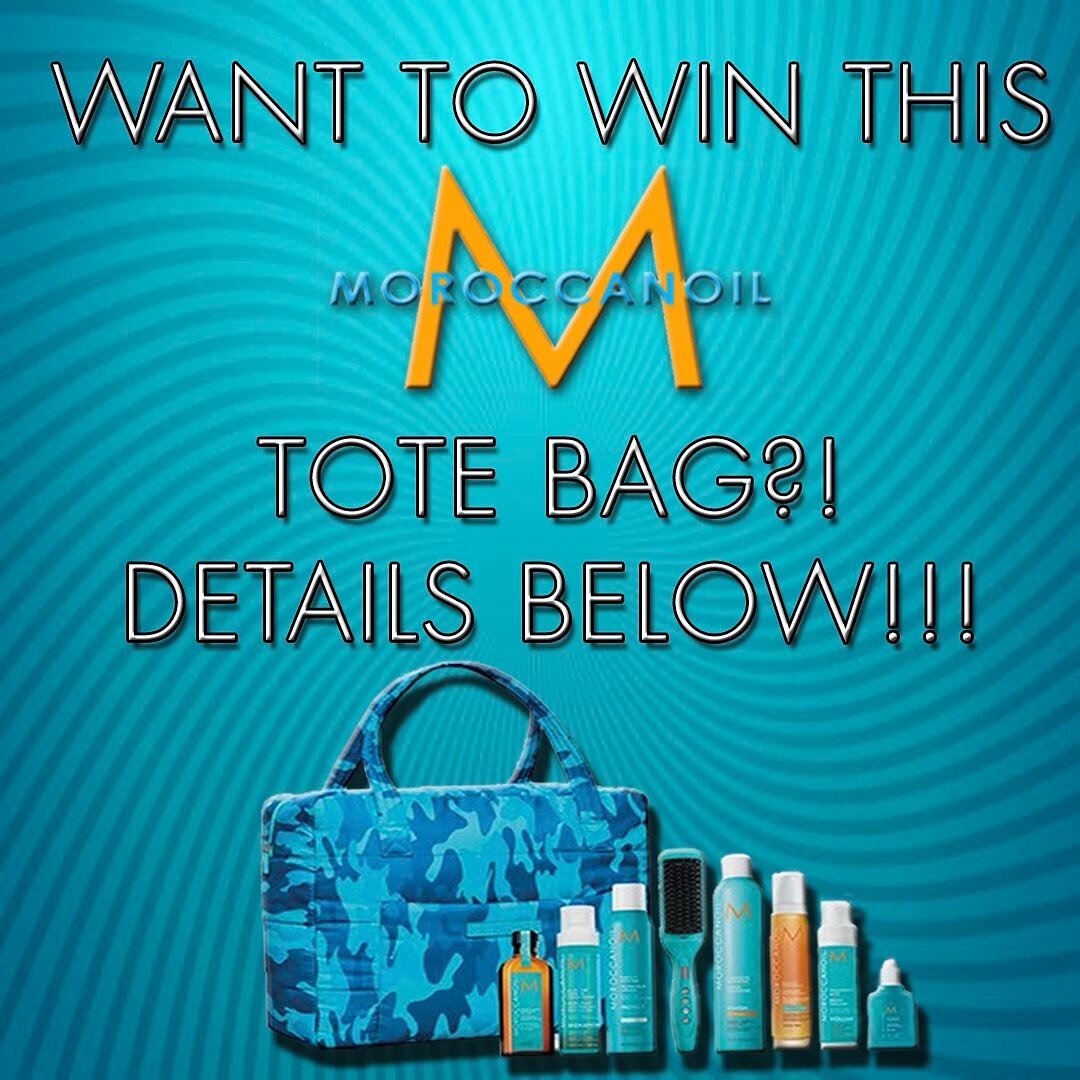 Want to win this @moroccanoil tote bag packed with products that retail for over $200?! ✨ Buy any retail product or get a serum at the backbar and enter to win this gorgeous tote! Keep it for yourself or give it as a perfect holiday gift! 💙