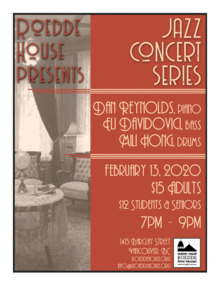 *VANCOUVER* Roedde House Jazz Series Presents: Dan Reynolds, Eli Davidovici and Mili Hong