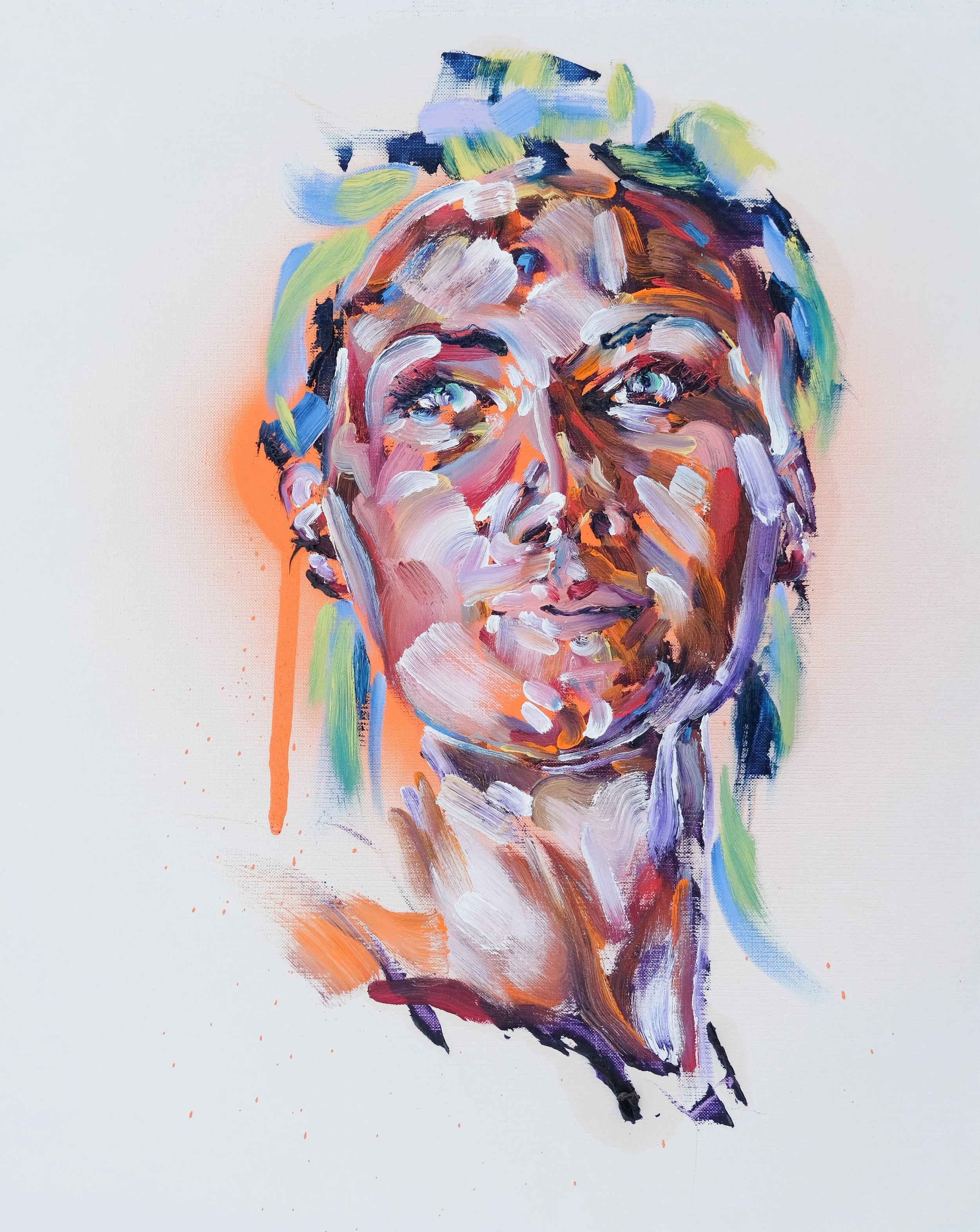 Woman's face study