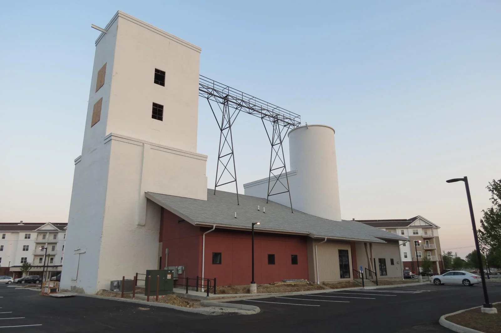 The old mill, after, as the project commmunity building