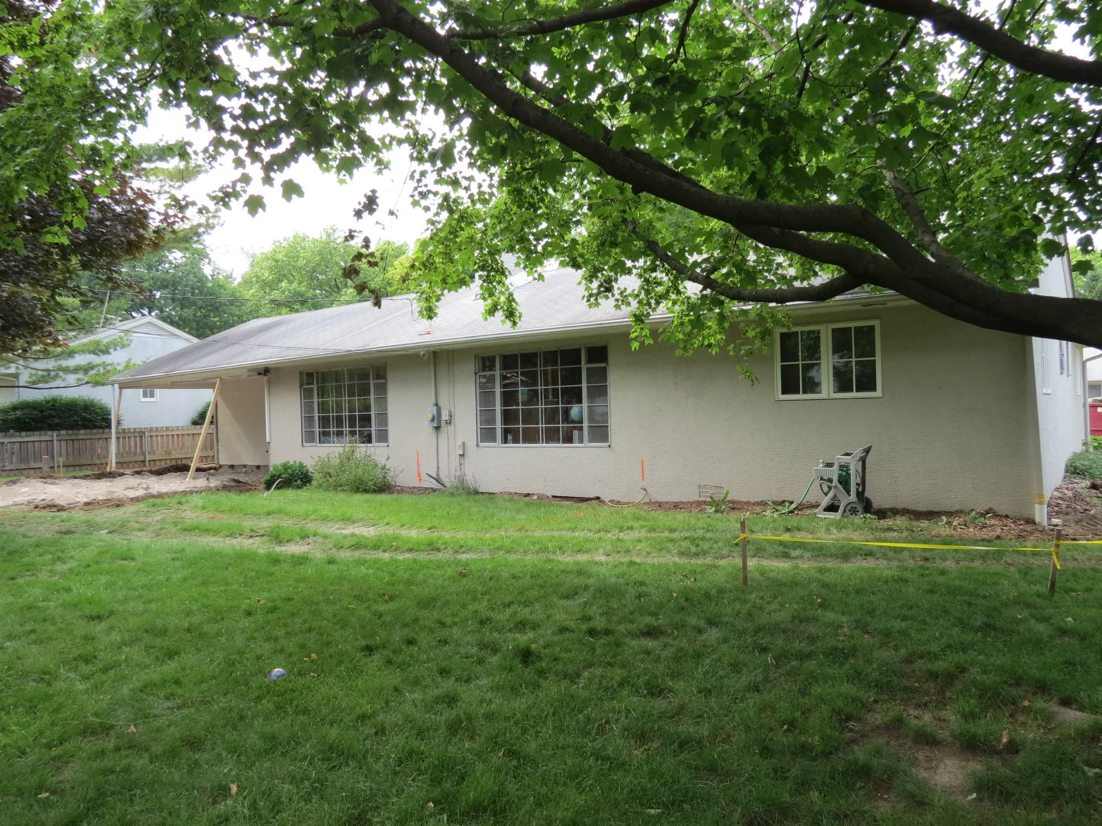 UA ranch; rear, before