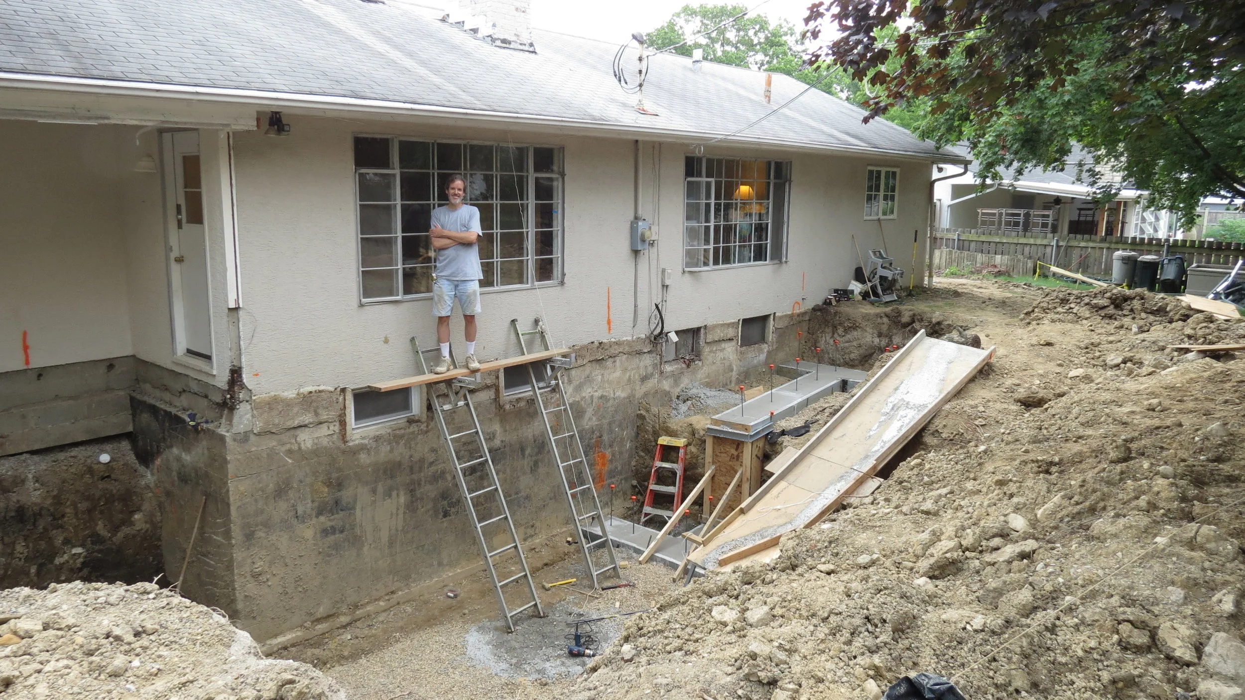 excavation/ demo progress