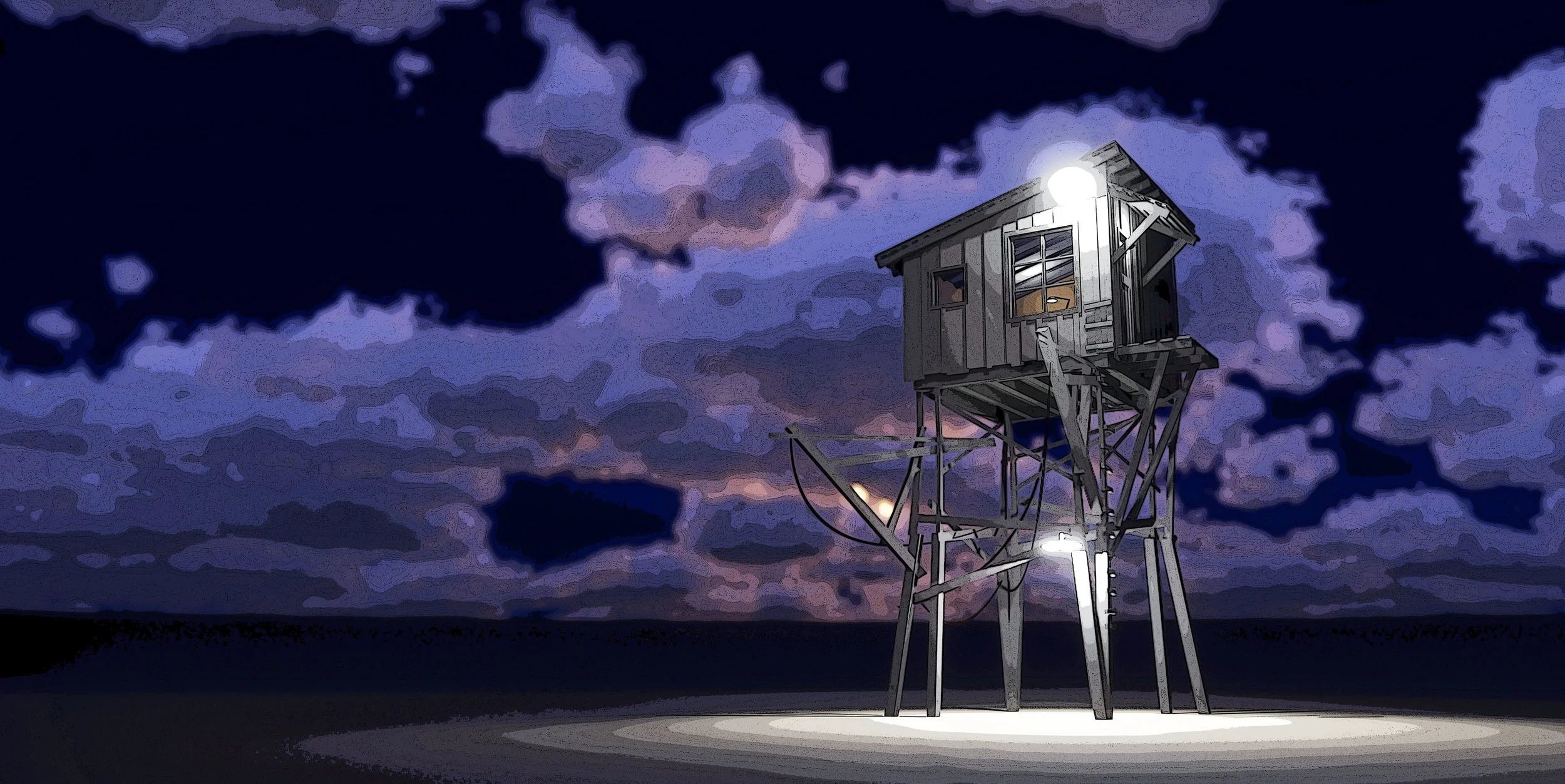 Lonely shack, Study-1