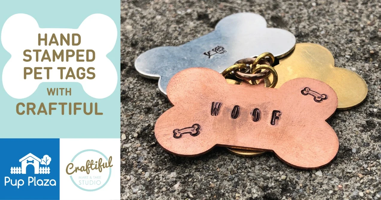 Hand-Stamped Pet Tags at Pup Plaza