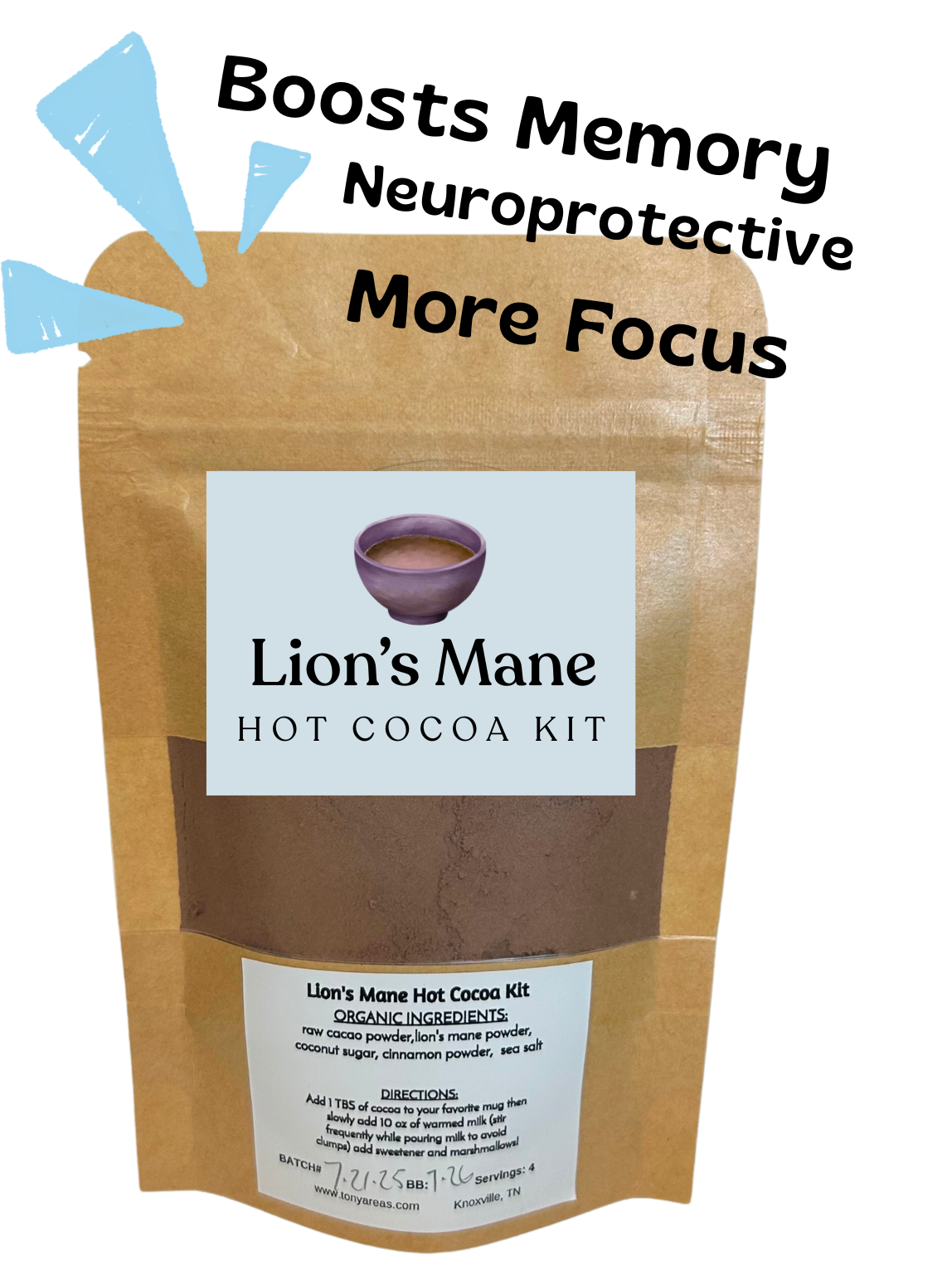 Lion's Mane Hot Cocoa Kit