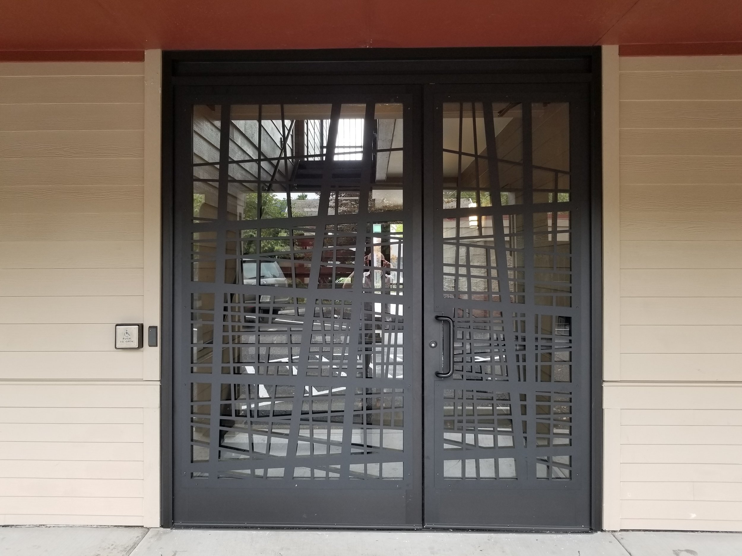 Louis York Apartments, St. Johns security screens.