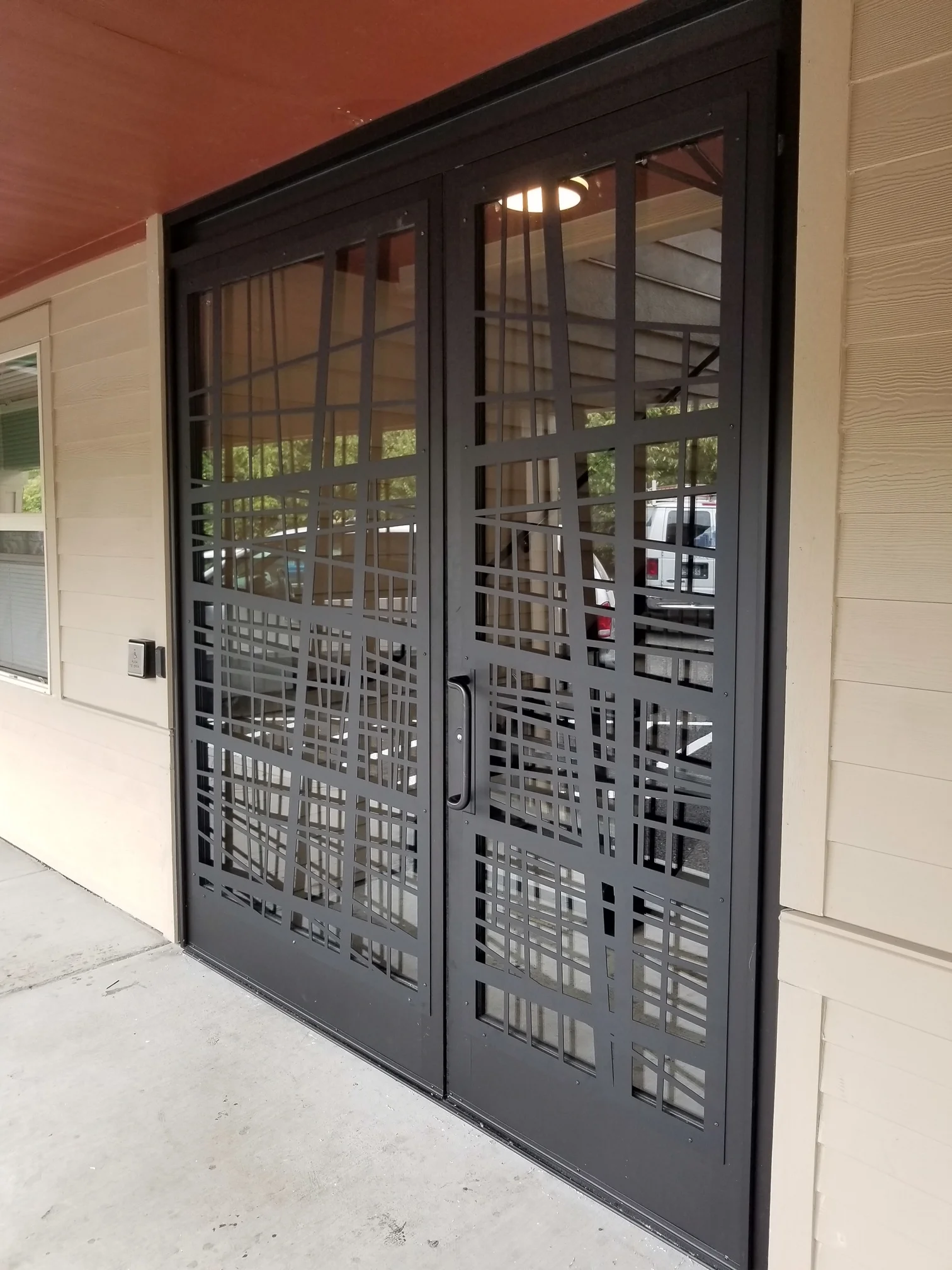 Louis York Apartments, St. Johns security screens.
