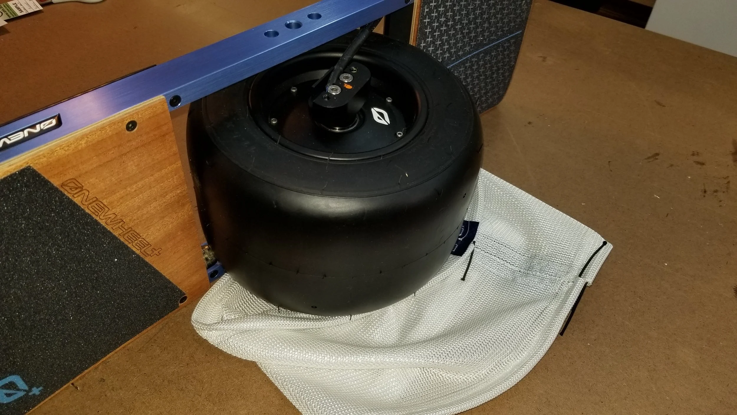 Pull Wheel onto sock